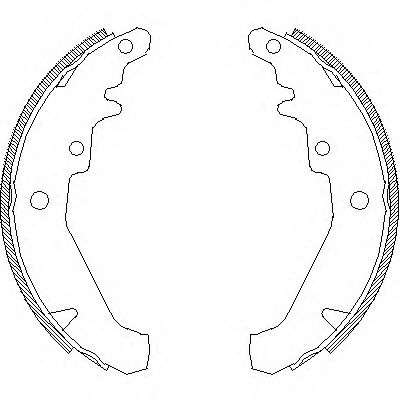 Комплект тормозных колодок WOKING Z4139.00