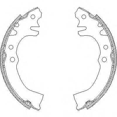 Комплект тормозных колодок WOKING Z4155.00