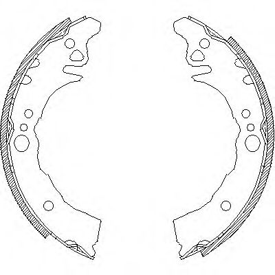 Комплект тормозных колодок WOKING Z4160.00