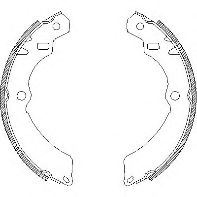 Комплект тормозных колодок WOKING Z4196.00