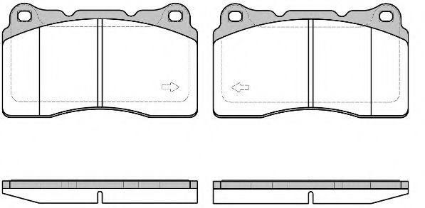 Комплект тормозных колодок, дисковый тормоз WOKING 23092