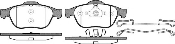 Комплект тормозных колодок, дисковый тормоз WOKING P9433.10