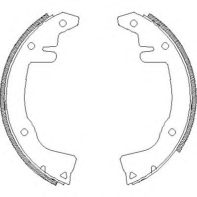 Комплект тормозных колодок WOKING Z4281.00