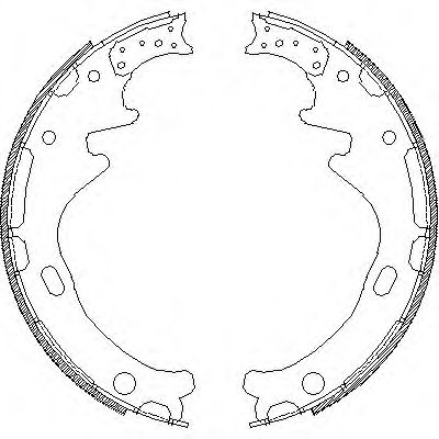 Комплект тормозных колодок WOKING Z4358.00