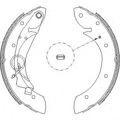 Комплект тормозных колодок WOKING Z4419.00