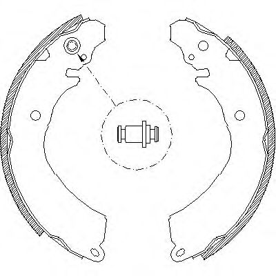 Комплект тормозных колодок WOKING Z4646.01