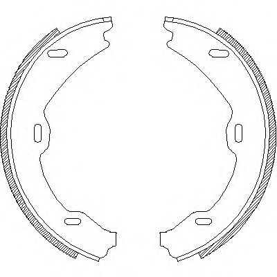 Комплект тормозных колодок, стояночная тормозная система WOKING Z4706.01