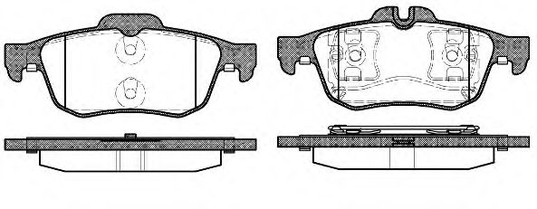 Комплект тормозных колодок, дисковый тормоз WOKING P9423.60