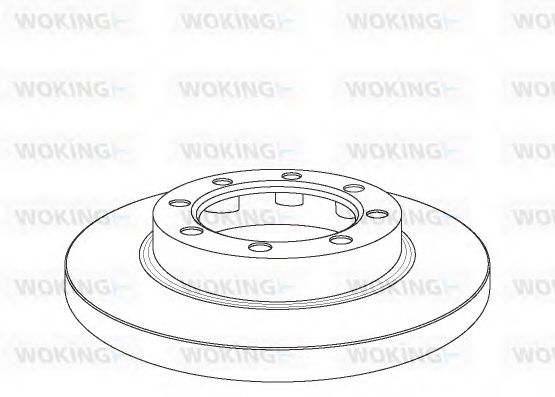 Тормозной диск WOKING 103010