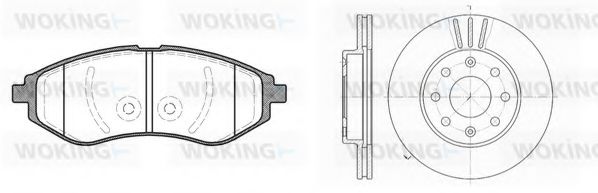 Комплект тормозов, дисковый тормозной механизм BENDIX DP10001