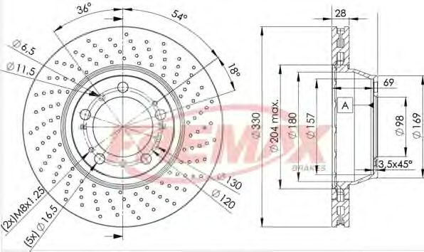 Тормозной диск FREMAX BD-3351