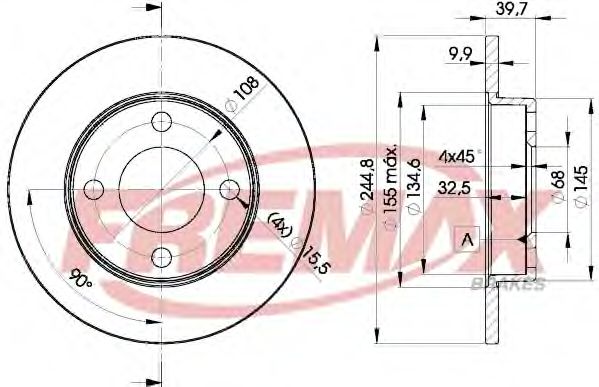 Тормозной диск FREMAX BD-3636