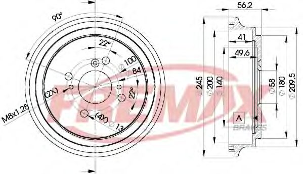 Тормозной барабан FREMAX BD-4810