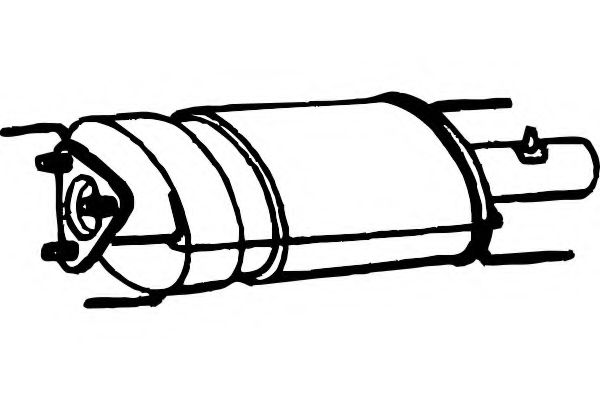 Сажевый / частичный фильтр, система выхлопа ОГ FENNO P9901DPF