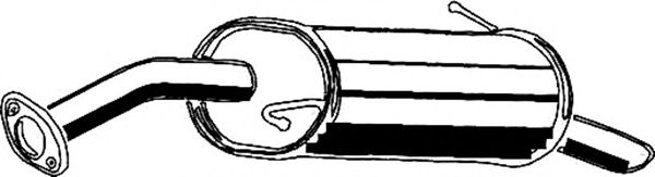 Глушитель выхлопных газов конечный ASMET 15016