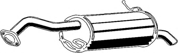 Глушитель выхлопных газов конечный ASMET 11.046