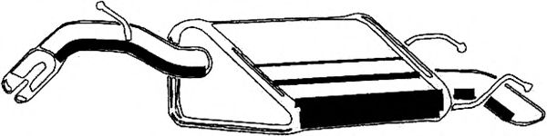 Глушитель выхлопных газов конечный ASMET 24.068