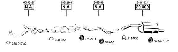 Система выпуска ОГ ASMET AL290430