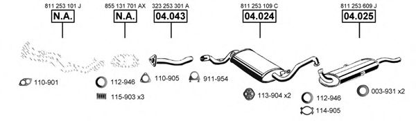 Система выпуска ОГ ASMET AU060345