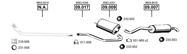 Система выпуска ОГ ASMET CI090605