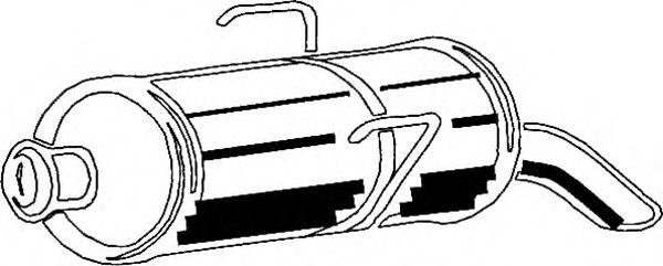 Глушитель выхлопных газов конечный ASMET 09020