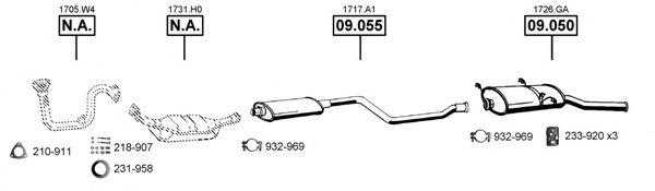 Система выпуска ОГ ASMET CI092545