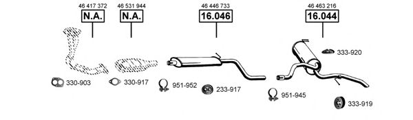 Система выпуска ОГ ASMET FI163005