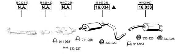 Система выпуска ОГ ASMET FI163035