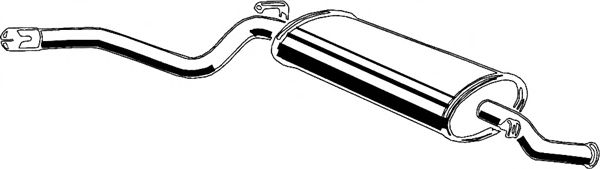 Глушитель выхлопных газов конечный ASMET 16024