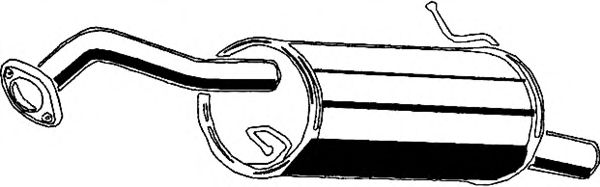 Глушитель выхлопных газов конечный ASMET 11.042