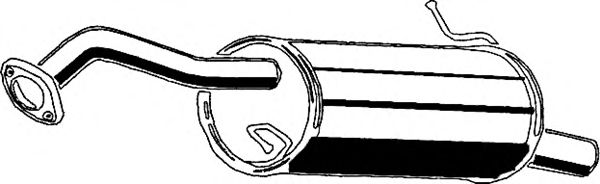 Глушитель выхлопных газов конечный ASMET 11021