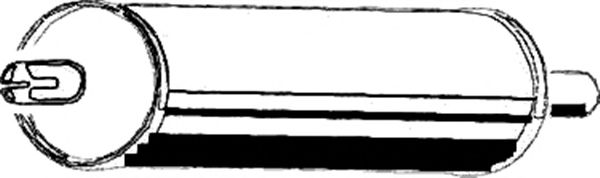 Средний глушитель выхлопных газов ASMET 02.001