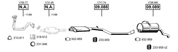 Система выпуска ОГ ASMET PE080625