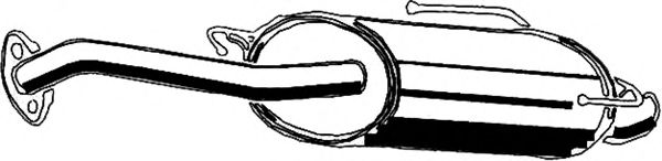 Глушитель выхлопных газов конечный ASMET 14007