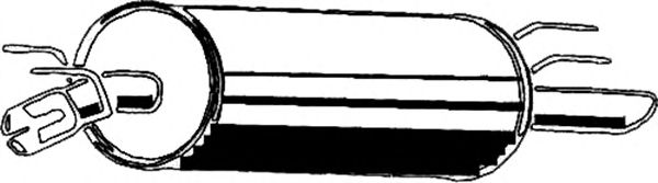 Глушитель выхлопных газов конечный ASMET 05.103