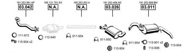 Система выпуска ОГ ASMET VA031525