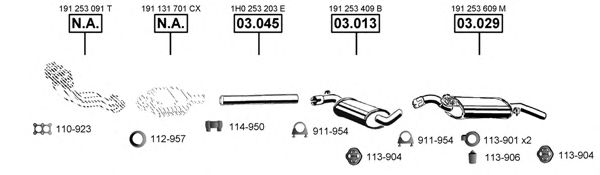 Система выпуска ОГ ASMET VA031580