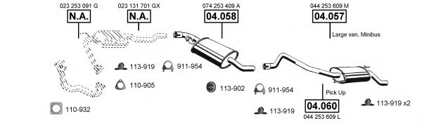 Система выпуска ОГ ASMET VA038430