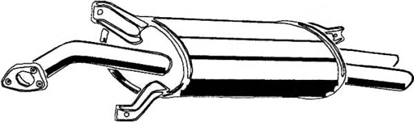 Глушитель выхлопных газов конечный ASMET 18.006