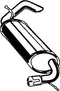 Глушитель выхлопных газов конечный ASMET 30.014