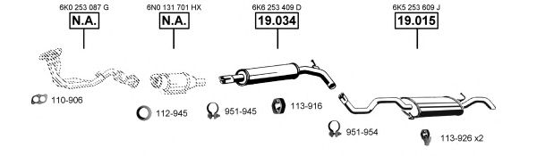 Система выпуска ОГ ASMET SE191130