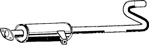 Средний глушитель выхлопных газов ASMET 25.005