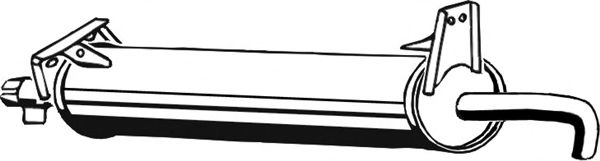 Средний глушитель выхлопных газов ASMET 04.005