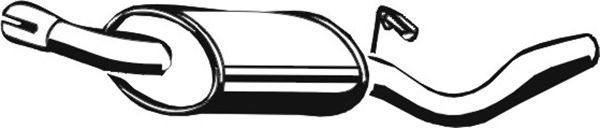 Глушитель выхлопных газов конечный ASMET 07.003