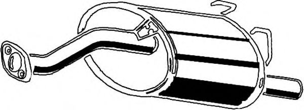 Глушитель выхлопных газов конечный ASMET 13.010