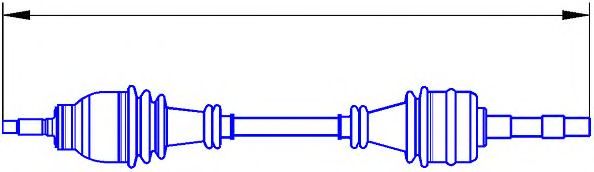 Приводной вал SERCORE 12909