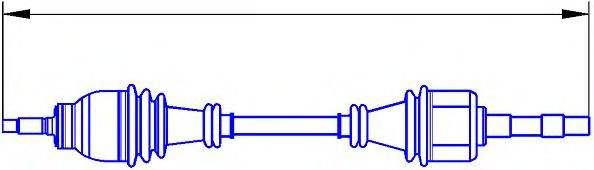 Приводной вал SERCORE 12911