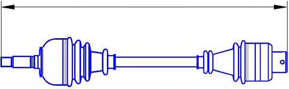 Приводной вал SERCORE 12827A