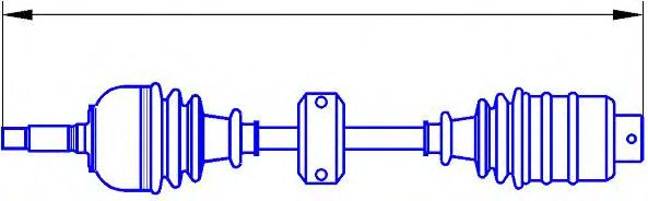 Приводной вал SERCORE 12811