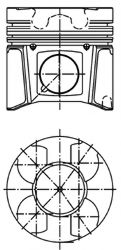 Поршень KOLBENSCHMIDT 99469600